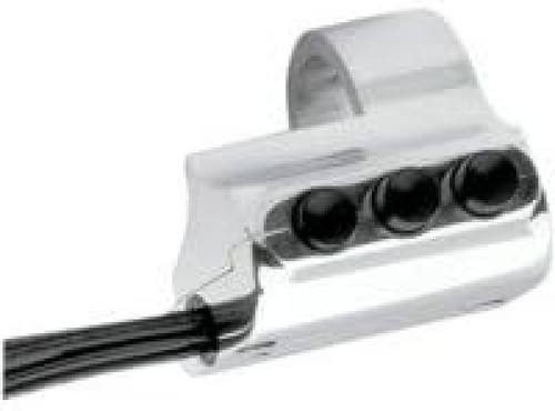 Performance Machine Switch Assembly 3 Button Left Side - Chrome