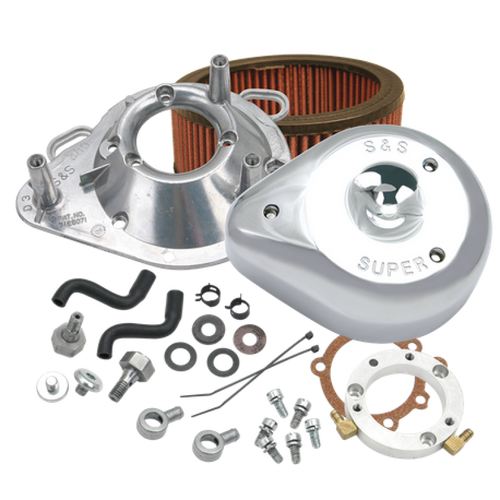 S&S Cycle 93-06 BT w/ Stock CV Carburetors Teardrop Air Cleaner Kit