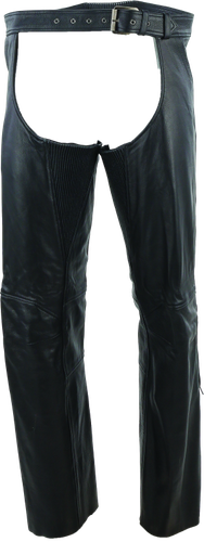 Kuryakyn Leather By River Road Plains Leather Chaps Black - XL