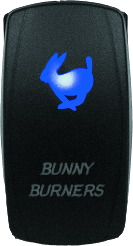 DragonFire Racing Lighted Switch Bunny Burner On/Off Blue