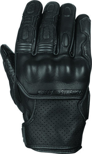 Speed and Strength Twist of Fate Leather Gloves Black - Medium