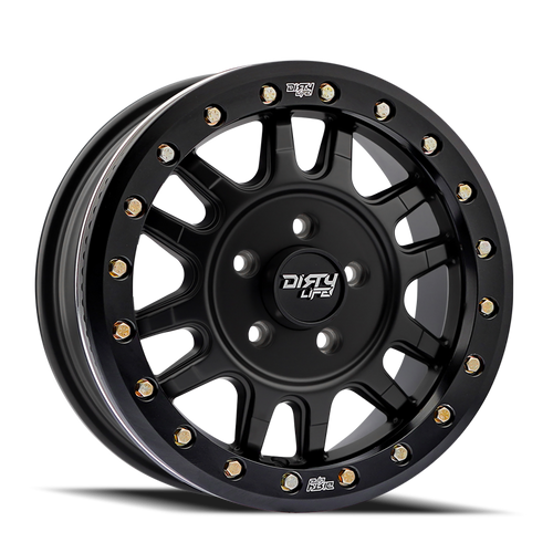 Dirty Life 9309R Canyon Pro 15x7 4x137 13mm Offset/106.25mm Hub Matte Black - Beadlock