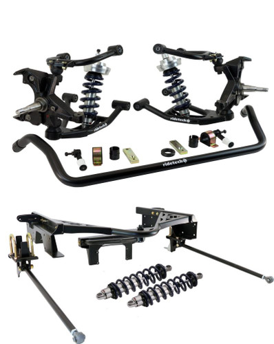 Ridetech 88-98 Chevy C1500 2WD CoilOver Suspension System 14 Bolt Rear Wishbone w/ HD Drop Spindles