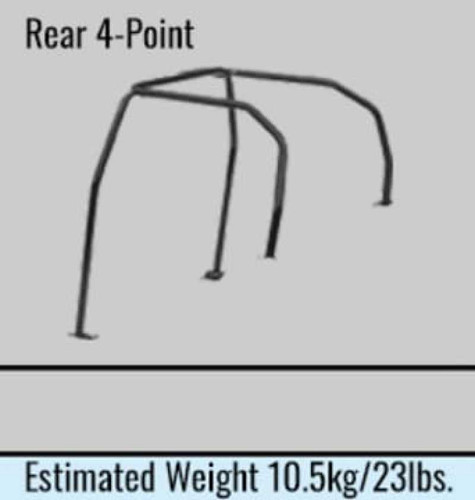 Cusco D1 Chromoly 4-Psgr 4-PT Rear Roll Cage Cusco Blue 97-01 Evo IV (Non-Sunroof Model Only)