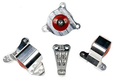 Innovative 02-06 Acura RSX K-Series Black Aluminum Mounts 75A Bushings (Manual Trans Not K24 Trans)