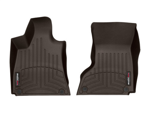 WeatherTech 14-16 Maserati Quattroporte Front FloorLiner - Cocoa (2 Grommet Style)