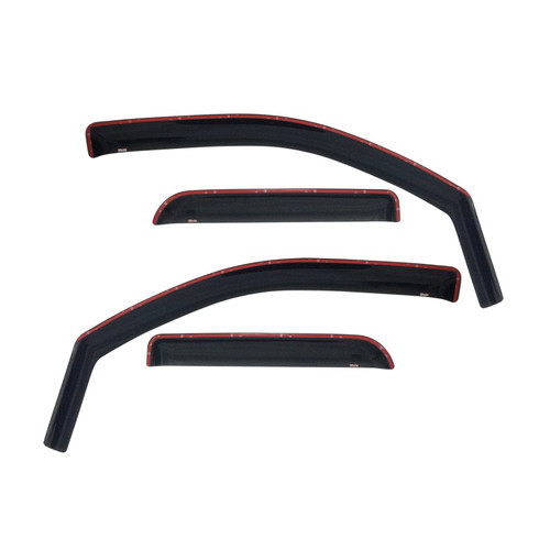 Westin 2002-2008 Dodge Ram Quad Cab (4 DR) In-Channel Wind Deflector 4pc - Smoke