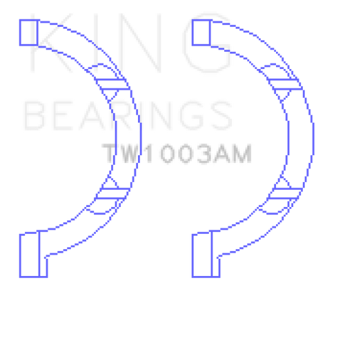 King Engine Bearings Chrysler 345/370 OHV Hemi Thrust Washer Set