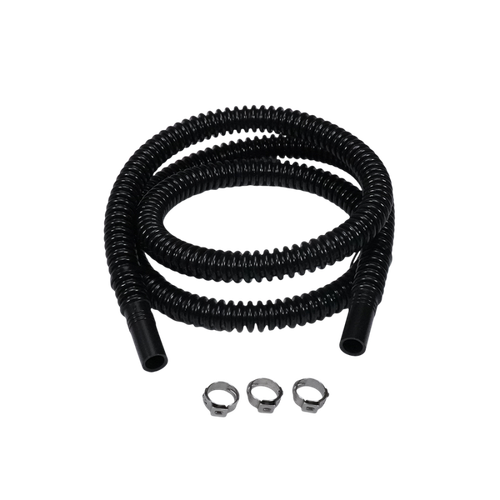 DeatschWerks Convoluted Tubing 1000mm Length x 8mm ID Side 1 x 8mm ID Side 2 - Black