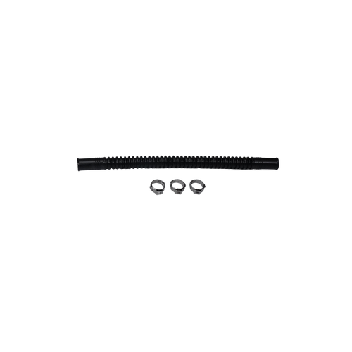 DeatschWerks Convoluted Tubing 200mm Length x 8mm ID Side 1 x 8mm ID Side 2 - Black