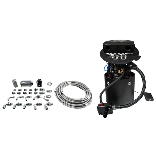 DeatschWerks X3 Series Fuel Pump Module w/ Triple DW400 Pumps/PTFE Plumbing Kit 11-24 Ford Mustang