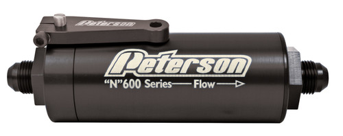 Peterson Fluid Systems Fuel Filter -12AN 100 Micron Ball Valve
