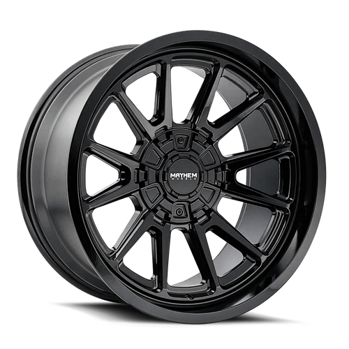 Mayhem 8116 Intrepid 18x9 / 5x127/5x139.7 BP / -12mm Offset / 87mm Hub Gloss Black Wheel