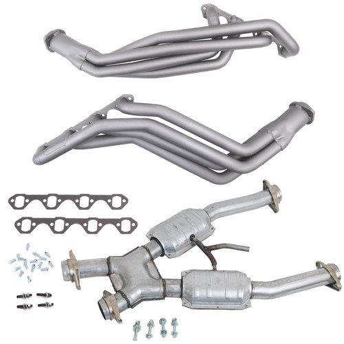 BBK 94-95 Ford Mustang 5.0L Manual Trans 1-5/8 Long Tube Headers w/Catted X-Pipe (Ti Ceramic)