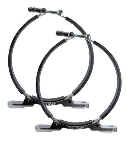 Peterson Fluid Systems 6in Flat Mount Brackets (Pair)