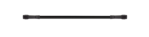 Goodridge 9in Universal Brake Line Assembly w/Black Zinc Fittings & Black Hose