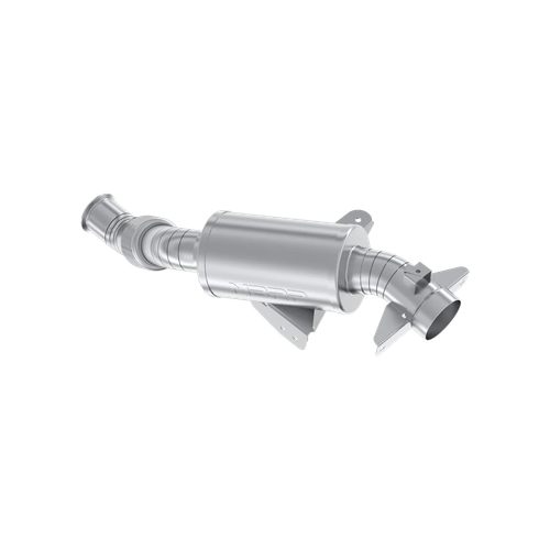 Single Slip-on Turbo Back W/ 3" Performance Muffler; Quiet
