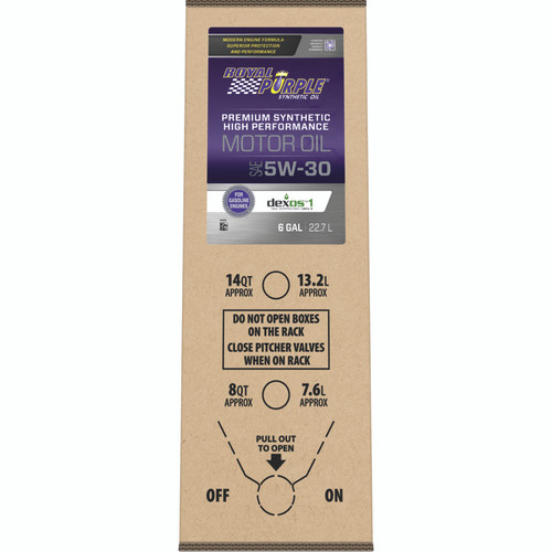 Royal Purple Premium Synthetic High Performance Multi-Grade 5W30 Motor Oil - 6 Gallon Bag-In-Box