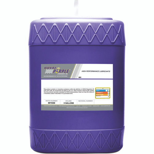 Royal Purple Premium Synthetic High Performance Multi-Grade 5W20 Motor Oil - 5 Gallon