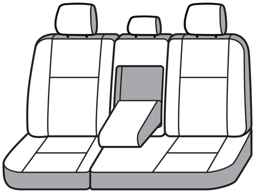 Covercraft 11-24 Jeep Grand Waterproof Polyester SeatSaver Custom Second Row Seat Covers - Grey