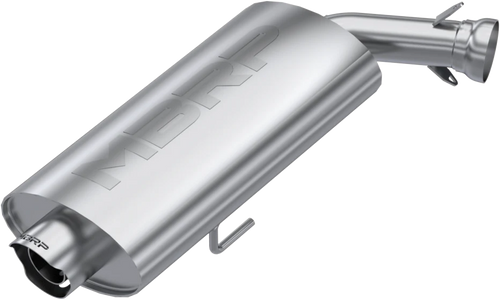 Single Slip-on System W/ 3" Oval Sport Muffler Chrome