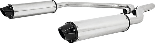 Dual Slip-on System W/ Performance Muffler Blk Tip