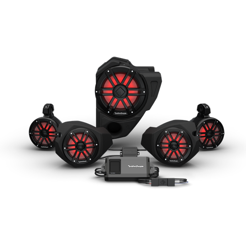 Rockford Fosgate 14+ RZR Stage-4 Audio System For Ride Command (Gen-3)