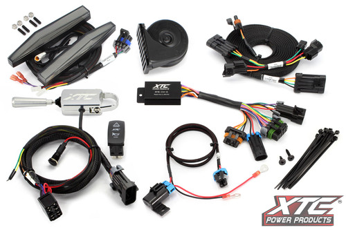 Auto Turn Signal Kit W/ Billet Lever And Front Drl Lights Kaw