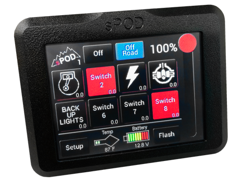 sPOD 8 Circuit Systems Add-On Touchscreen