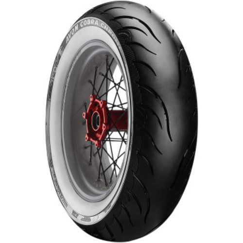 Avon Cobra Chrome AV92 White Sidewall Rear Tire - 150/70-18 76V 1DK