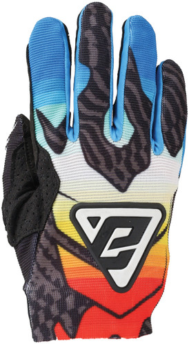 Answer Aerlite Drip Gloves Black/White/Rainbow - XL
