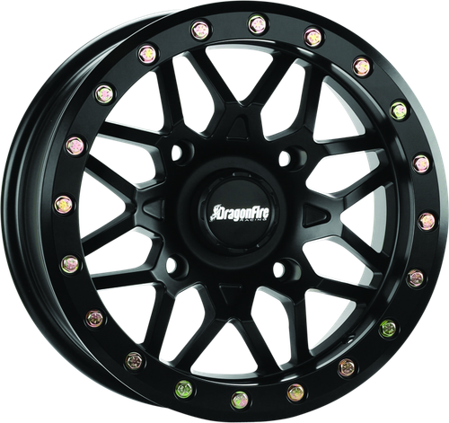 DragonFire Racing Typhon Wheel 14X7 4/156+10 5+2 Machined Black