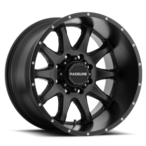 Raceline 930B Shift 20x9in / 5x150/5x139.7 BP / 0mm Offset / 110.3mm Bore - Satin Black Wheel