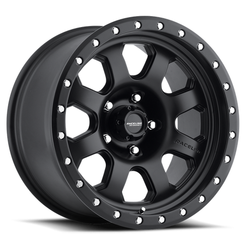 Raceline 929B Avenger 17x9in / 8x170 BP / -12mm Offset / 130.81mm Bore - Satin Black Wheel