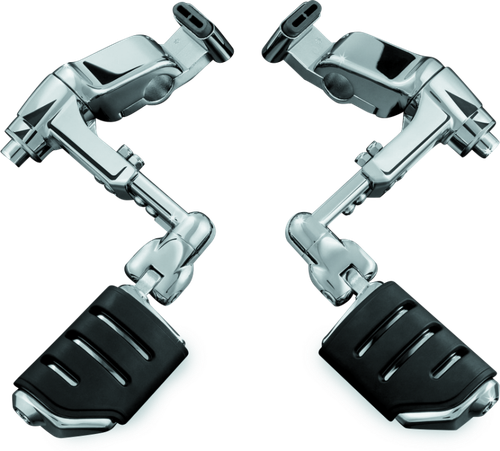 Kuryakyn Ergo III Adjustable Mount With Trident Dually ISO Pegs Chrome