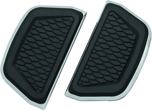 Kuryakyn Hex Passenger Board Inserts Chrome