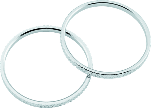 Kuryakyn Knurled Accent Rings Chrome (Pair)