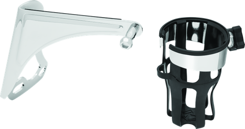 Kuryakyn Reflex Drink Holder Right Side HD Touring Passenger Mount 96-13 Chrome