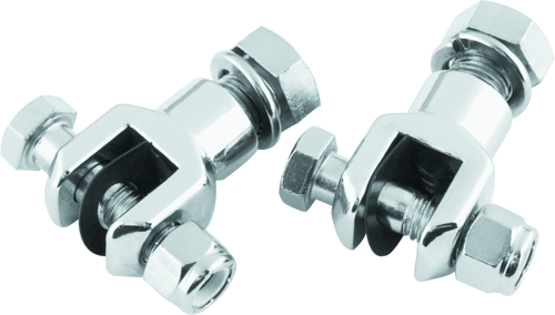 Bikers Choice L72-98 Big Twin/XL Chrome Footpeg Clevis With Hardware 1/2-20 Male Peg (Pair)