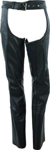Kuryakyn Leather By River Road Plains Leather Chaps Black Womens - Medium
