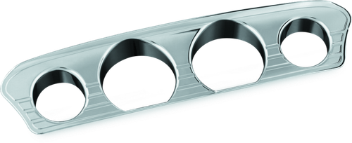 Kuryakyn Tri-Line Gauge Trim 14-Up Touring Models Chrome