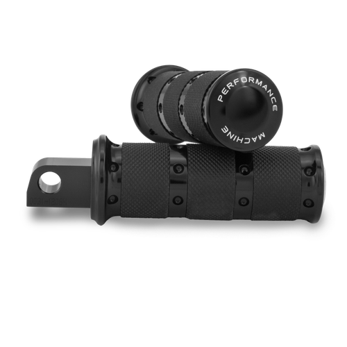 Performance Machine Footpegs XLS Rider - Black Ano