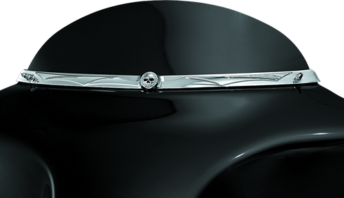 Kuryakyn Zombie Windshield Trim 96-13 Touring Chrome