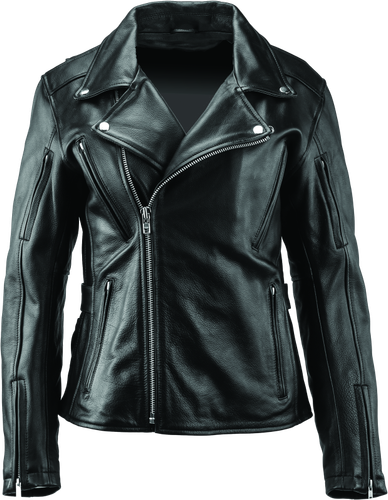 Kuryakyn Leather By River Road Ironclad Classic Leather Jacket Black Womens - Medium
