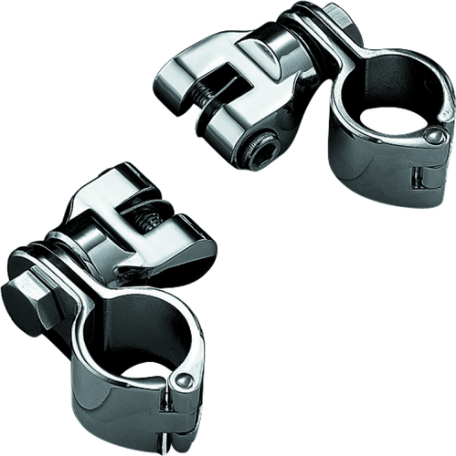 Kuryakyn 1-1/4inch Magnum Quick Clamp With Clevis Chrome (Pair)
