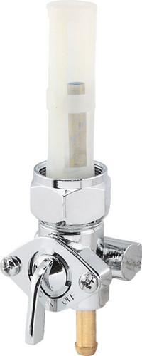Bikers Choice 75-06 Big Twin & XL Chrome 22MM Straight Down Outlet Petcock Replaces H-D 62163-75