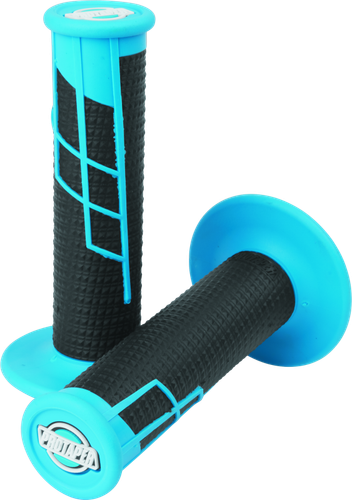 ProTaper Clamp-On 1/2 Waffle Grip - Neon Blue/Black