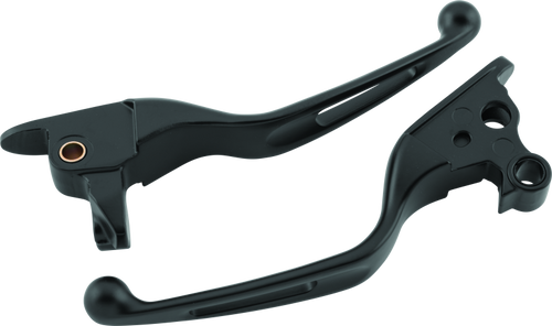 Bikers Choice 08-13 FLH FLT / 08-16 FLHR Vortex Lever Set Black
