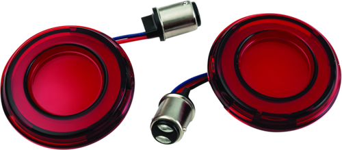 Kuryakyn Tracer L.E.D. Rear Turn Signal Insert Red Light Red Lens 1157