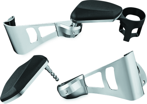 Kuryakyn Passenger Armrests 14-Up Touring and Tri Glide Chrome